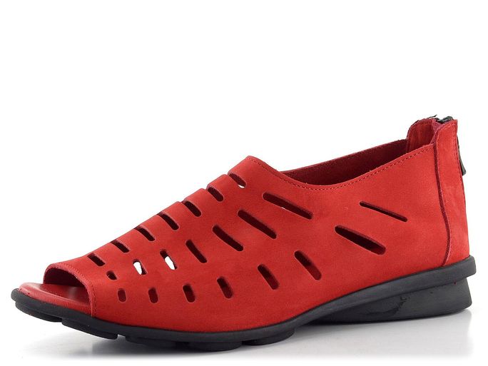 Arche červené sandály Denyli-Feu