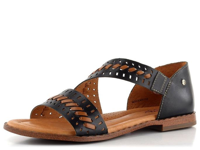 Pikolinos sandály se šikmým páskem W0X-0785C1 black
